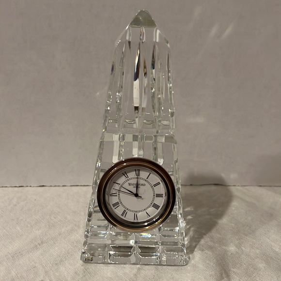 Waterford Crystal Accents Vintage Waterford Crystal Oblique Clock